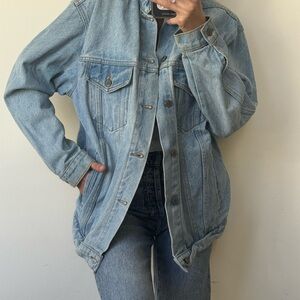 Vintage denim jacket – oversized-